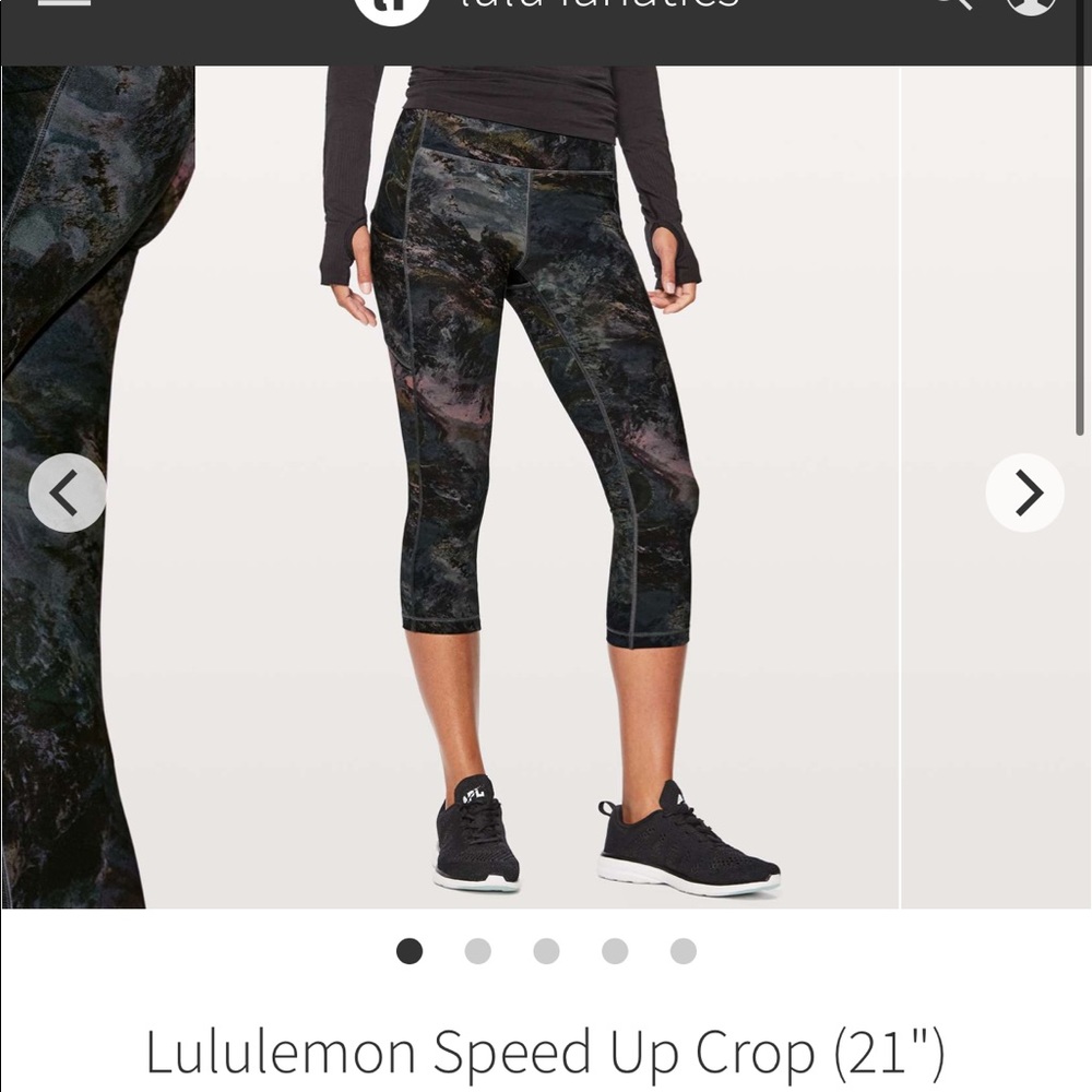 Lululemon Speed Up Crop 21’’